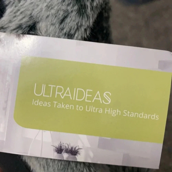 NWT Micro Suede Faux Fir Slippers - Picture 5 of 6